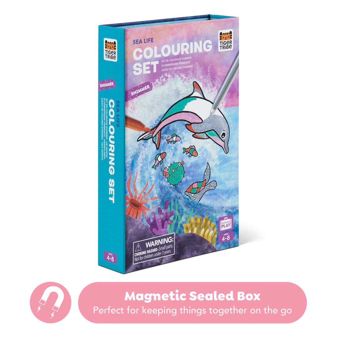 Shimmer Colouring Set - Sea Life