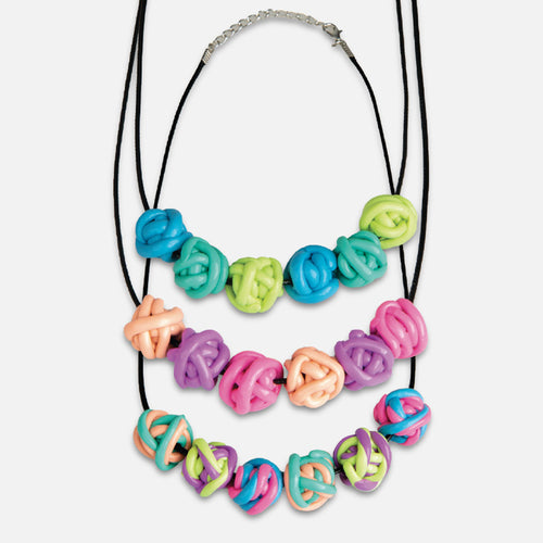 Jewellery Design Kit - Twisty Beads Necklaces