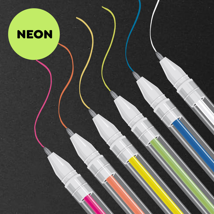 Neon Fine Tip Paint Pens