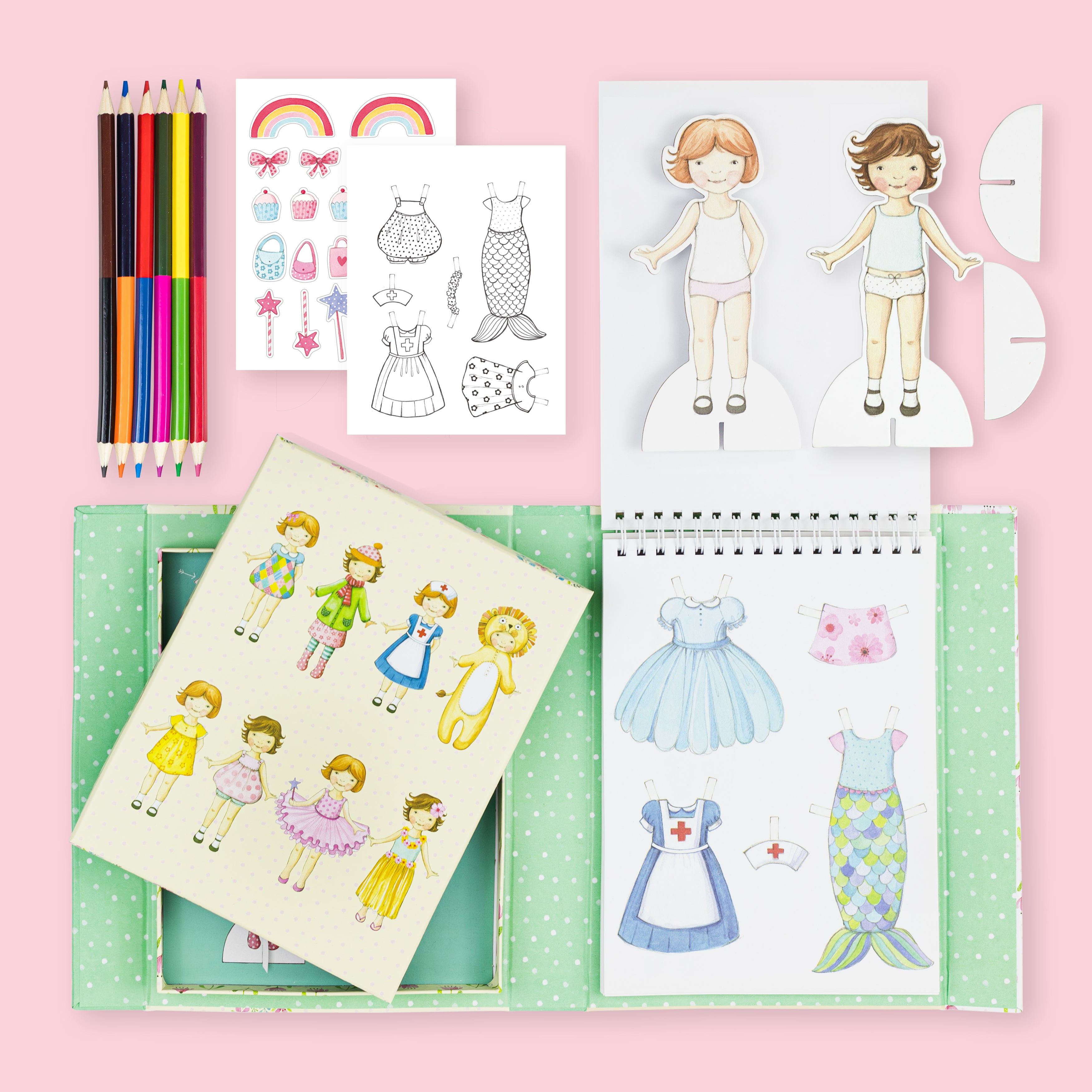Paper Dolls Kit Vintage Tiger Tribe