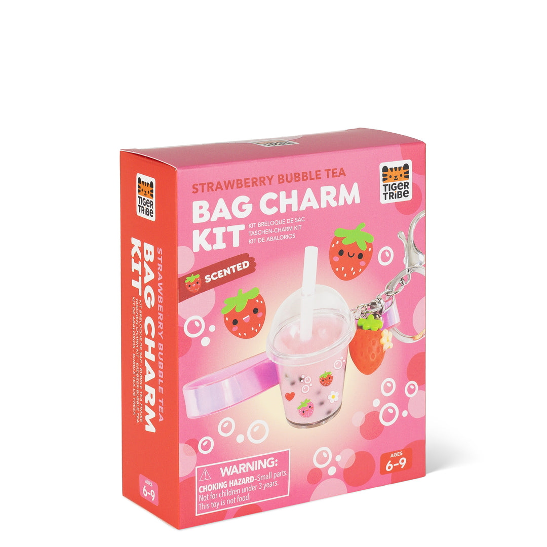Bag Charm Kit - Strawberry Bubble Tea
