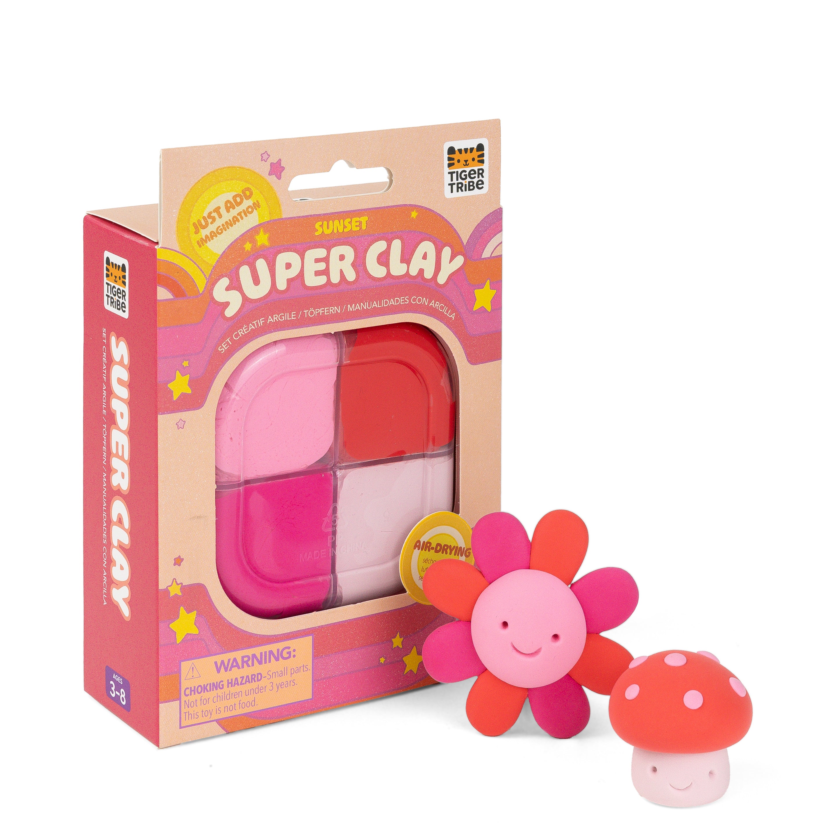 Super Clay - Sunset (Pink + Red) – Tiger Tribe