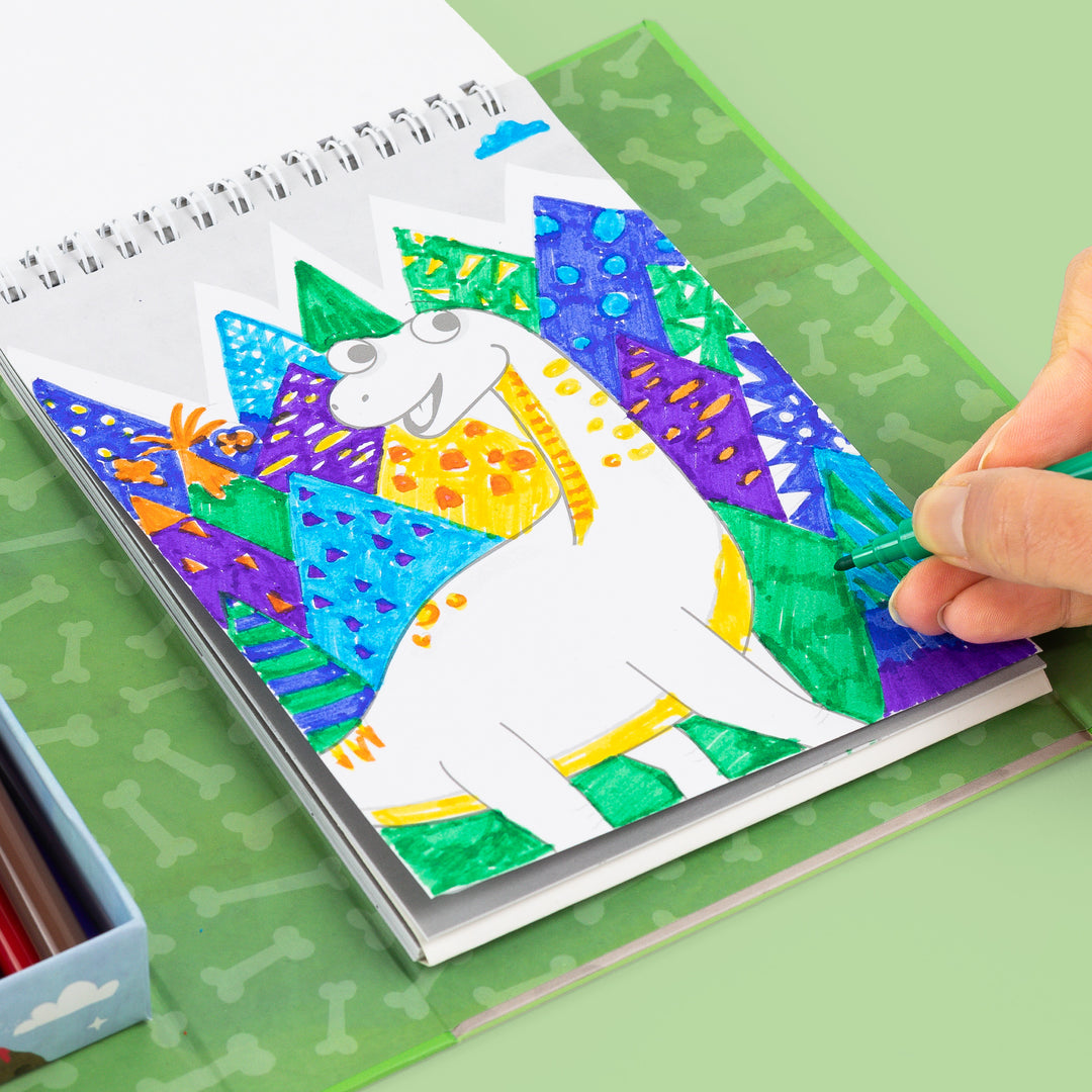 Colouring Set - Dinosaur