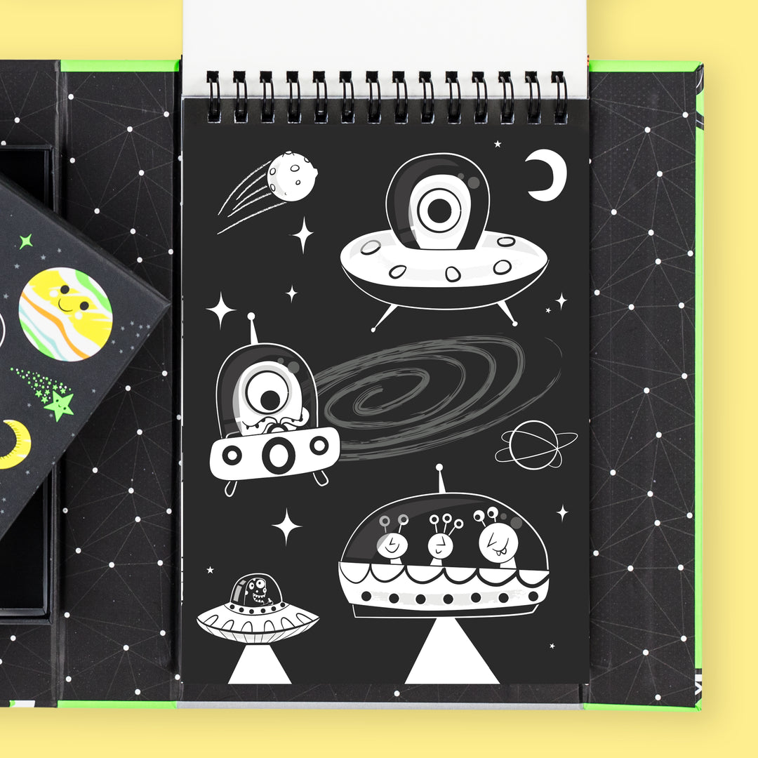 Neon Colouring Set - Outer Space