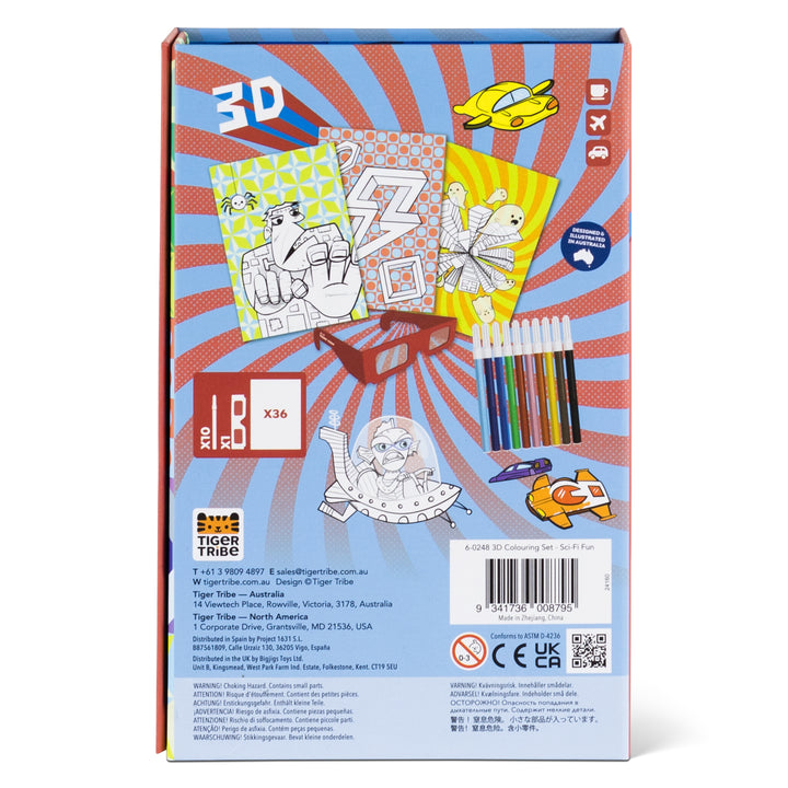 3D Colouring Set - Sci Fi Fun