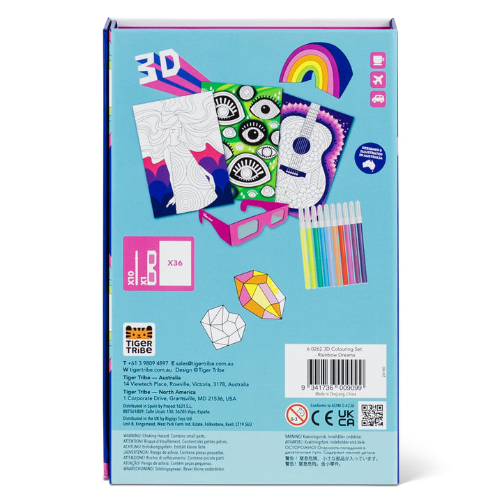 3D Colouring Set - Rainbow Dreams