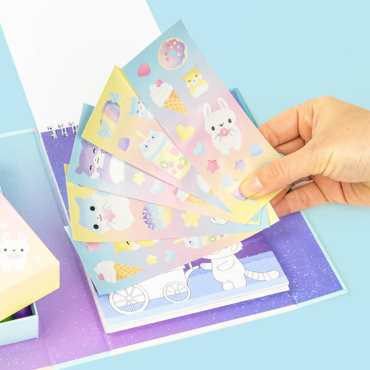 Pastel Colouring Set - Kawaii Cafe