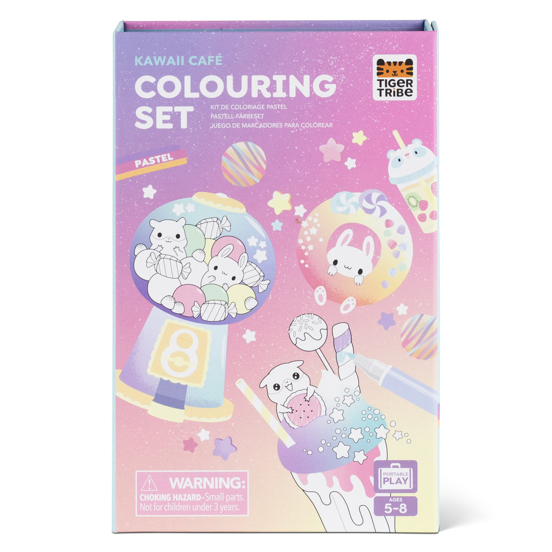 Pastel Colouring Set - Kawaii Cafe