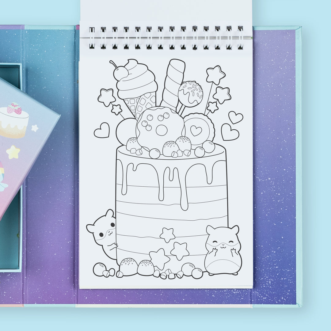 Pastel Colouring Set - Kawaii Cafe