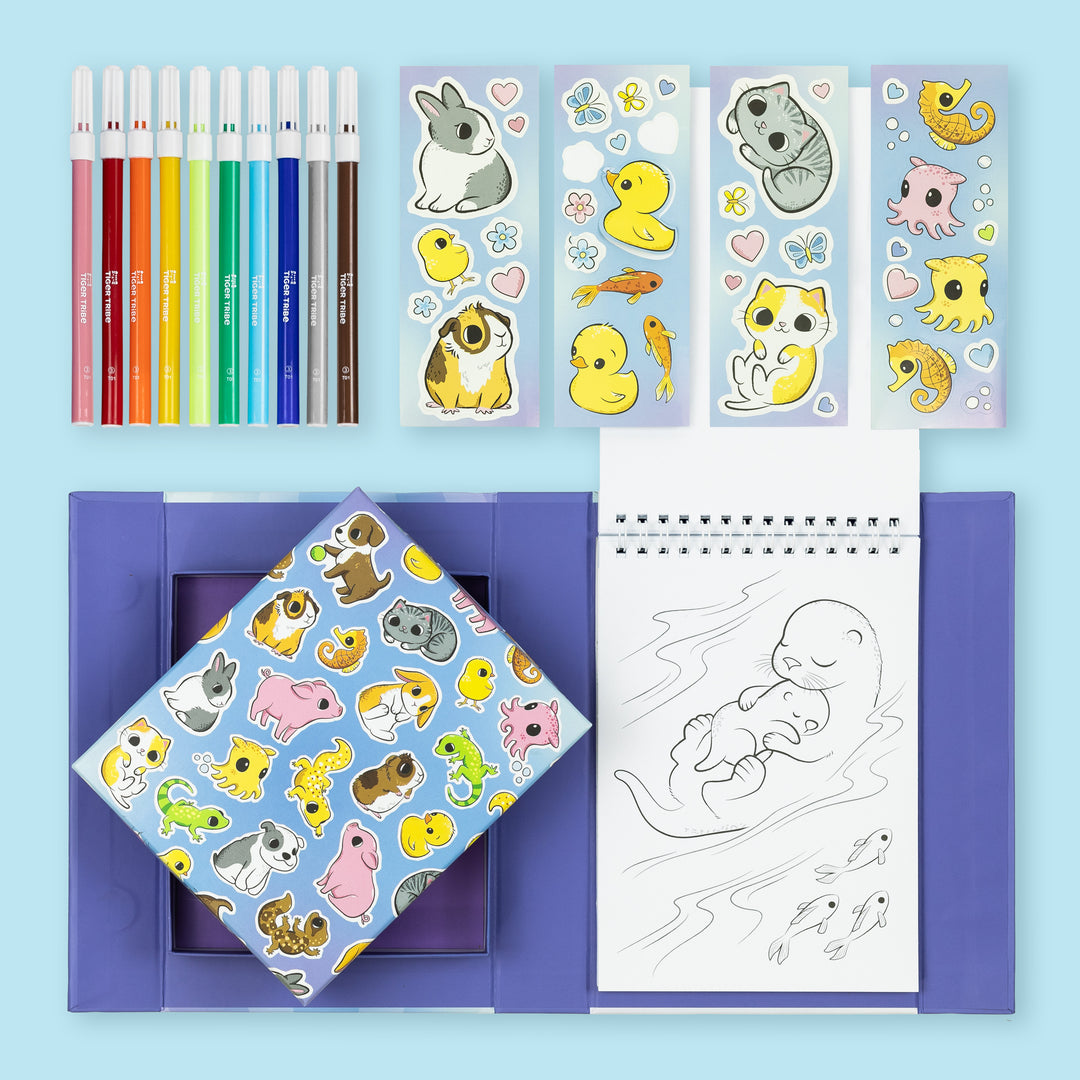 Colouring Set - Baby Animals