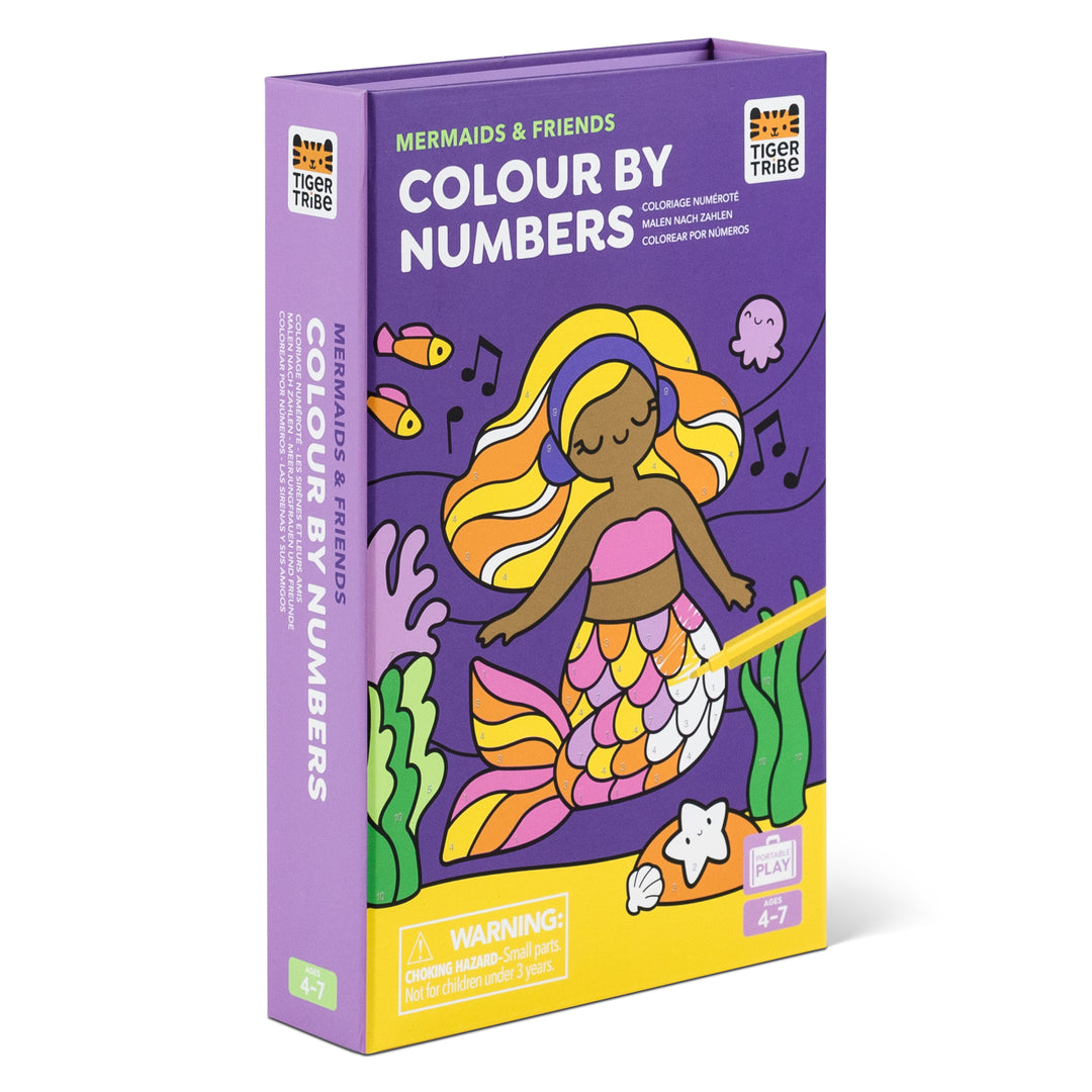 Colour by Numbers - Mermaids and Friends