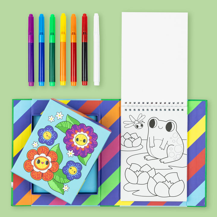 Colour Change Colouring Set - Garden Friends