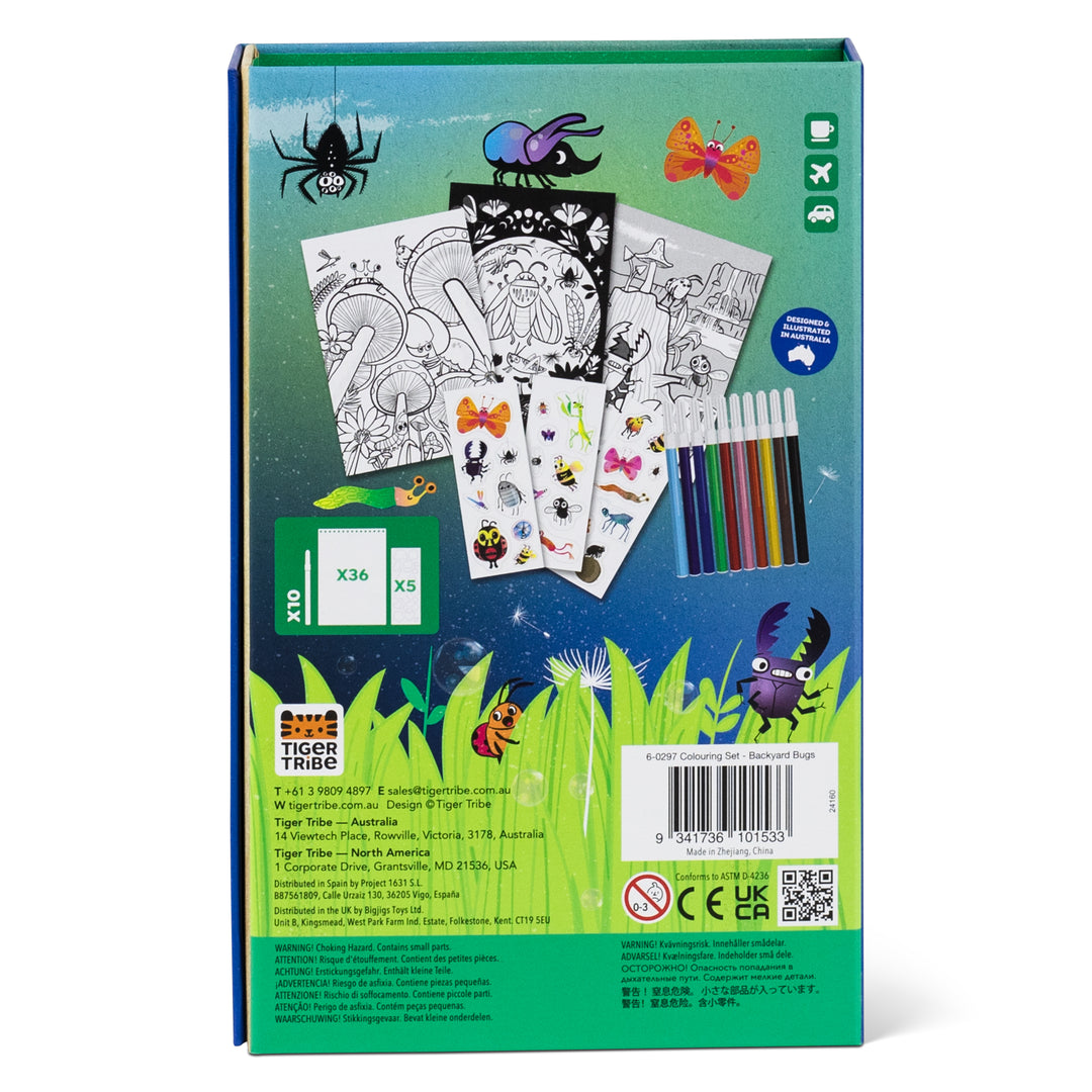 Colouring Set - Backyard Bugs