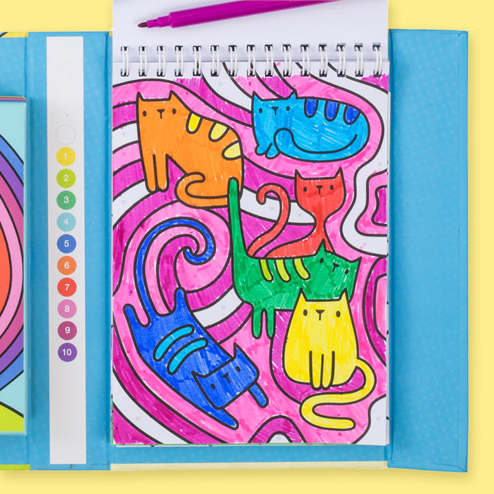 Colour by Numbers - Rainbow Garden