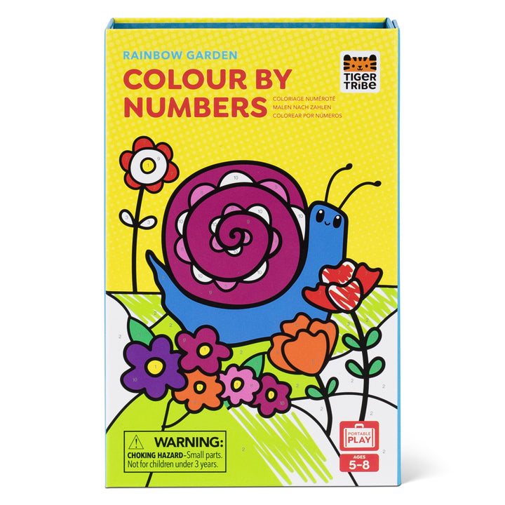 Colour by Numbers - Rainbow Garden