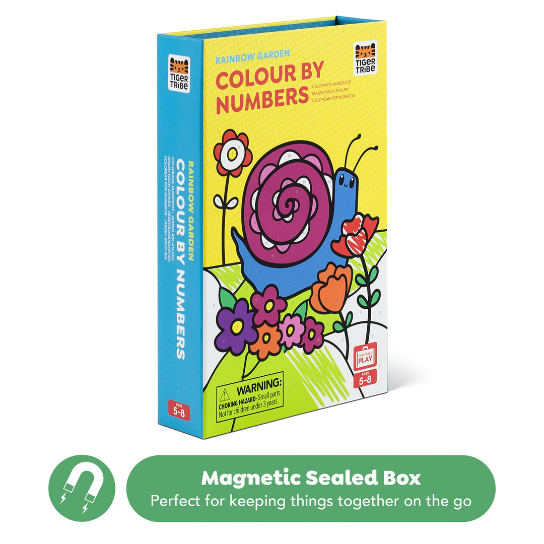 Colour by Numbers - Rainbow Garden