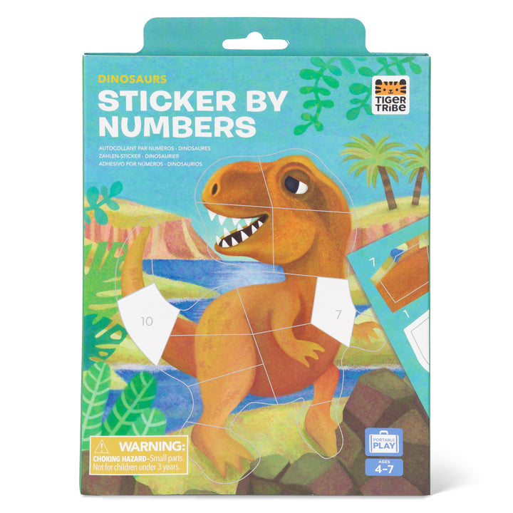 Sticker By Numbers - Dinosaurs