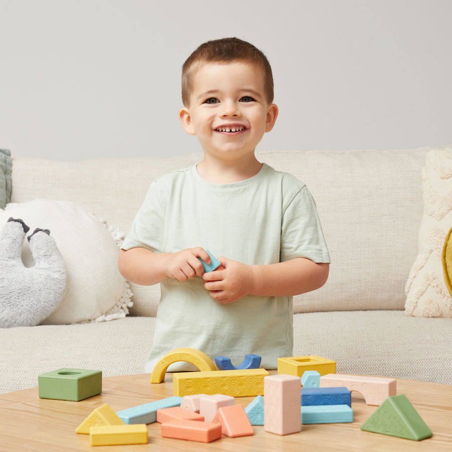 Rattle & Stack Blocks - Deluxe Pack Of 24