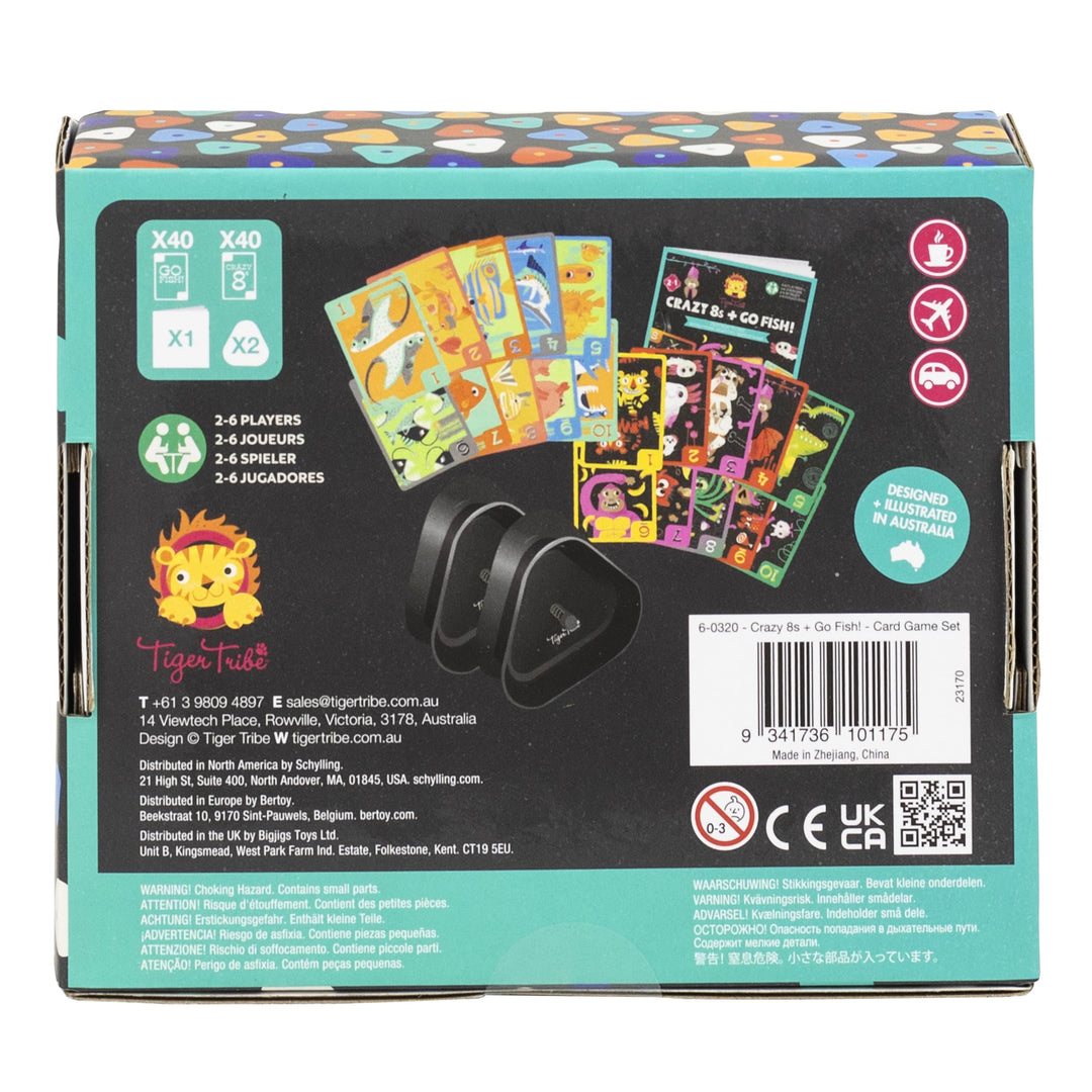 Crazy 8s + Go Fish! - Card Game Set