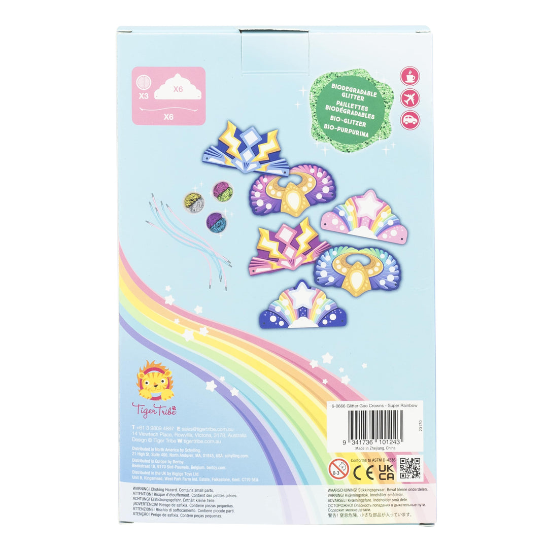 Glitter Goo Crowns - Super Rainbow