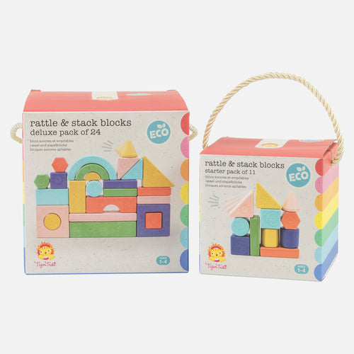 Rattle & Stack Blocks - Starter Pack Of 11