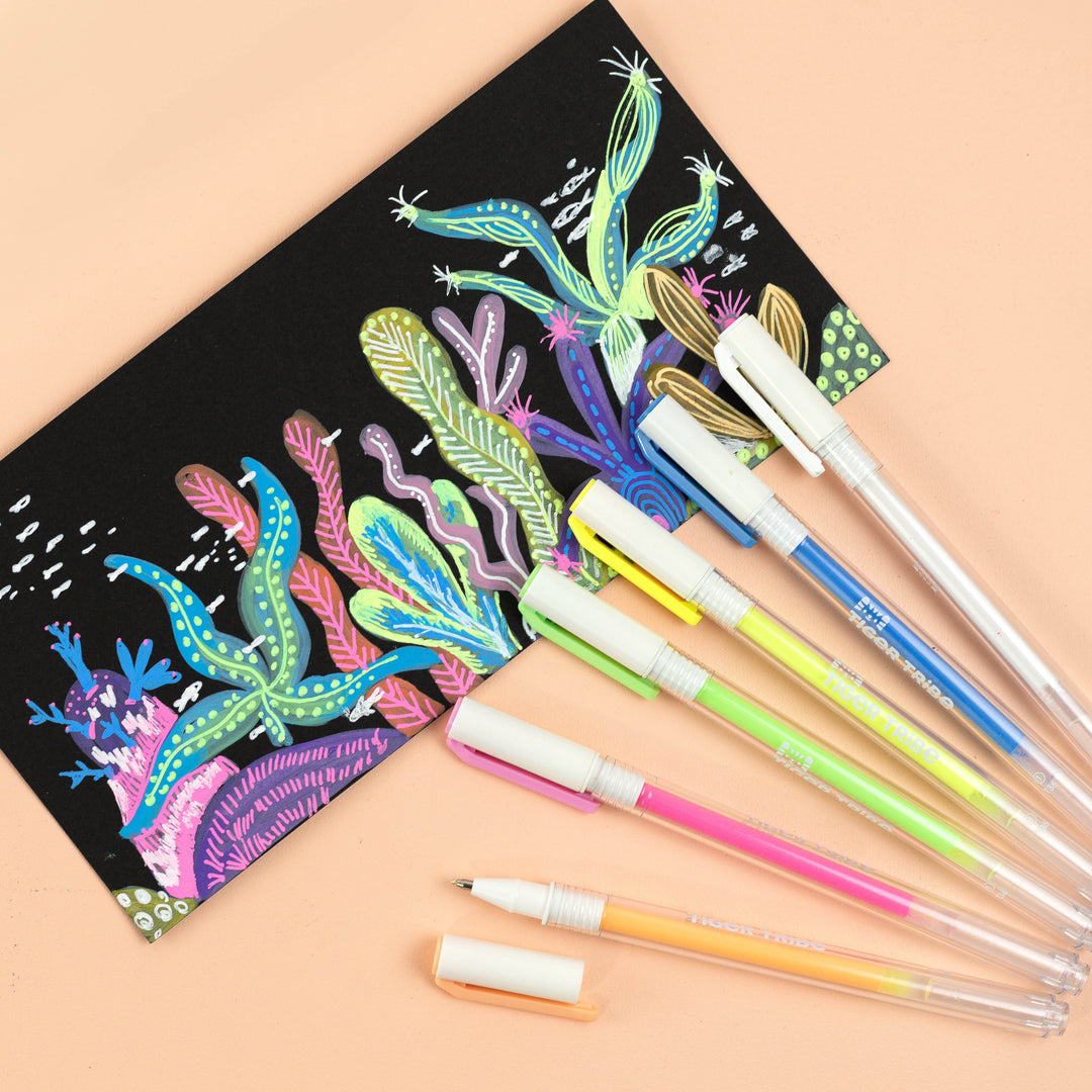 Neon Fine Tip Paint Pens