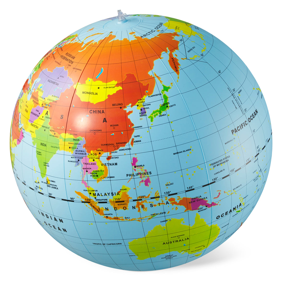 World Globe - Countries & Cities - 50cm