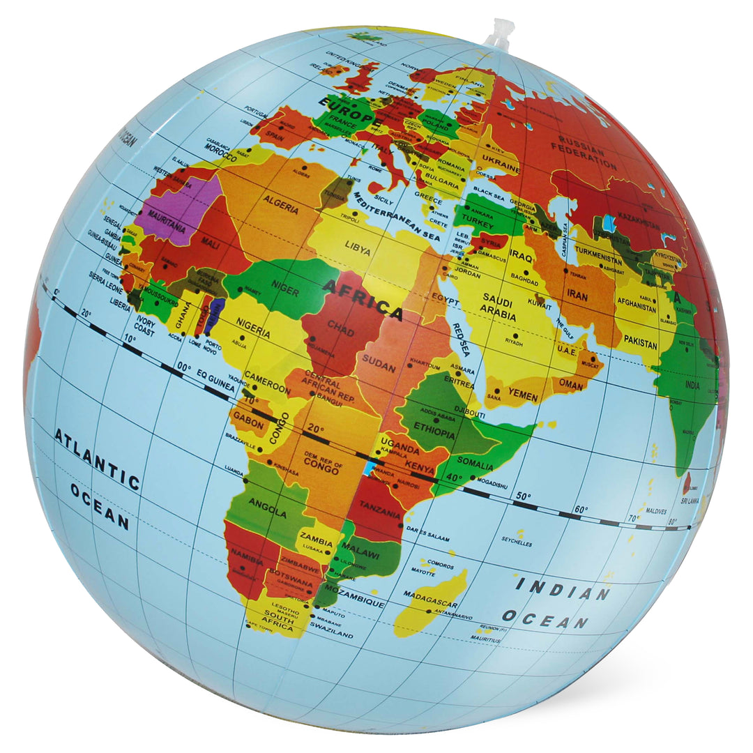 World Globe - Countries & Cities - 50cm