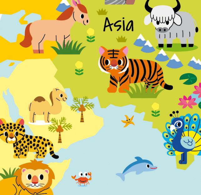 World Globe - Baby Animals - 30cm