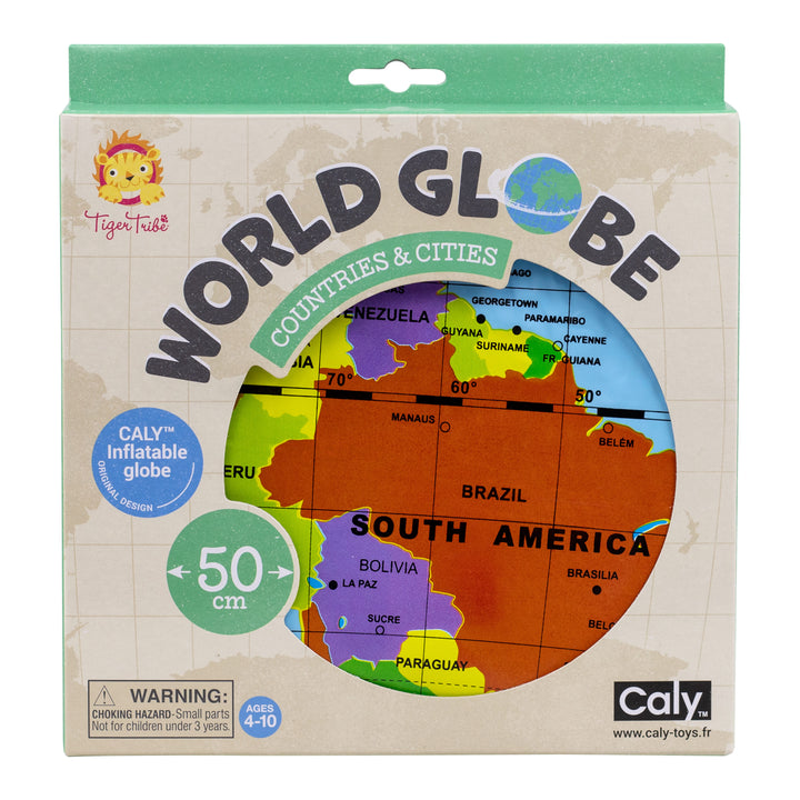 World Globe - Countries & Cities - 50cm