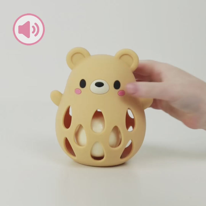 Silicone Rattle - Bear