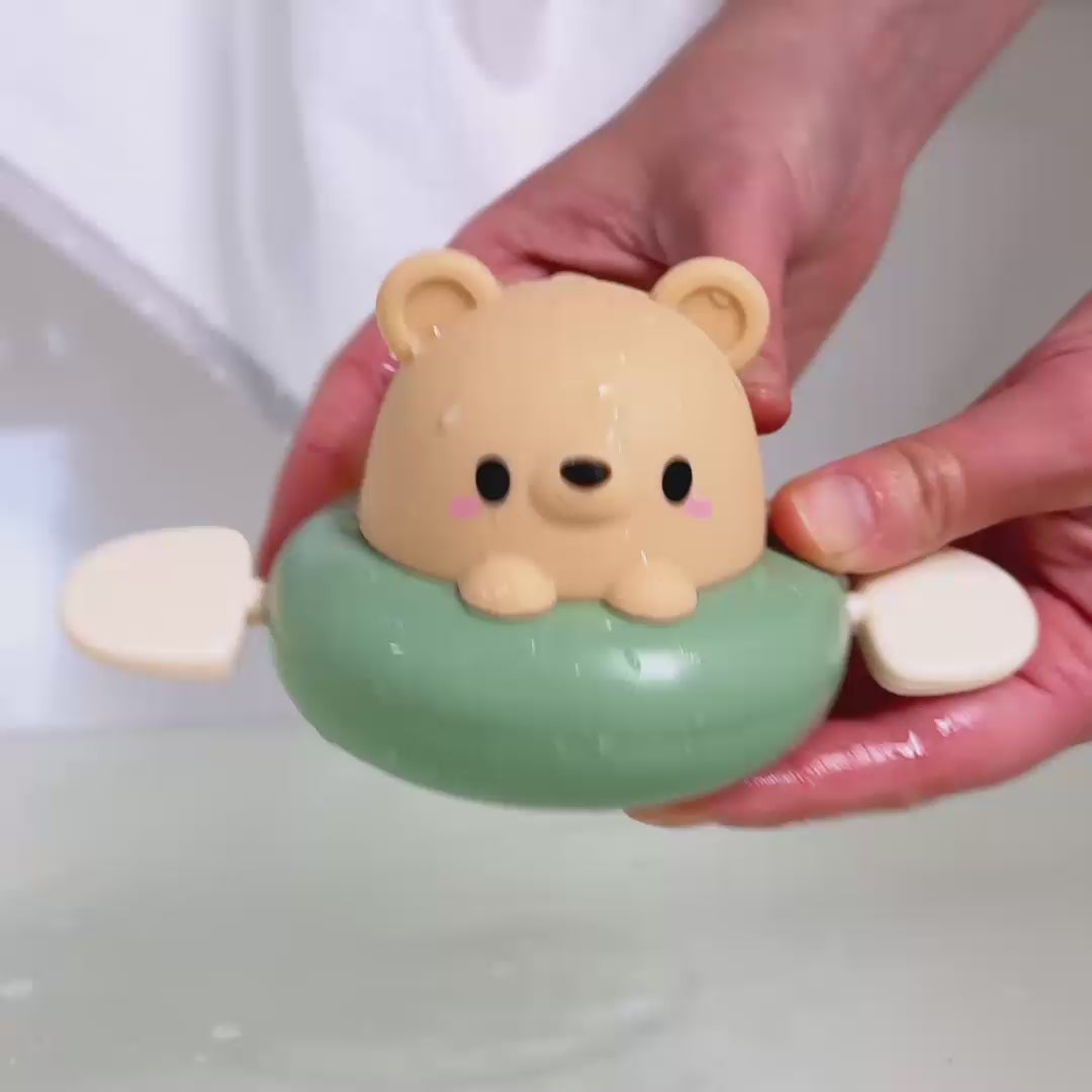 Bath Paddle Boat - Bear