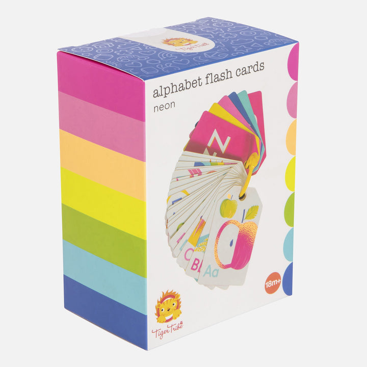 Alphabet Flash Cards - Neon