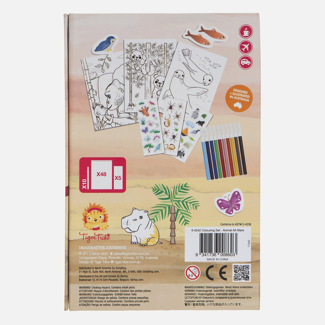 Colouring Set - Animal All-Stars