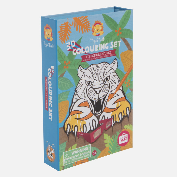 3D Colouring Set - Fierce Creatures