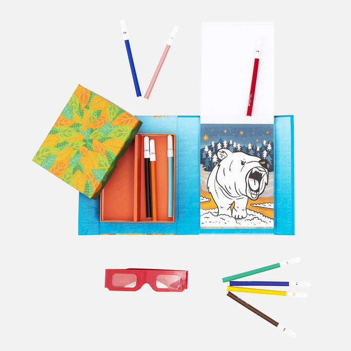 3D Colouring Set - Fierce Creatures