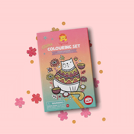 Glitter Colouring Set - Night Garden