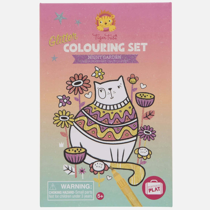 Glitter Colouring Set - Night Garden
