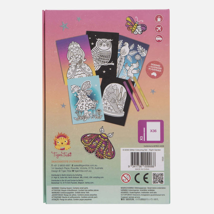 Glitter Colouring Set - Night Garden