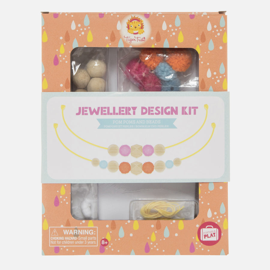 Jewellery Design Kit - Pom Poms and Beads
