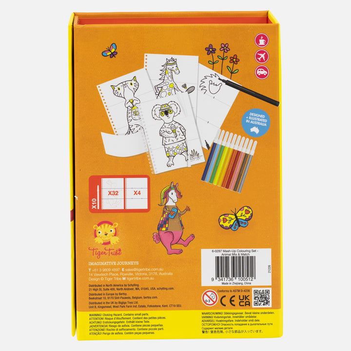 Mash-Up Colouring Set - Animal Mix & Match