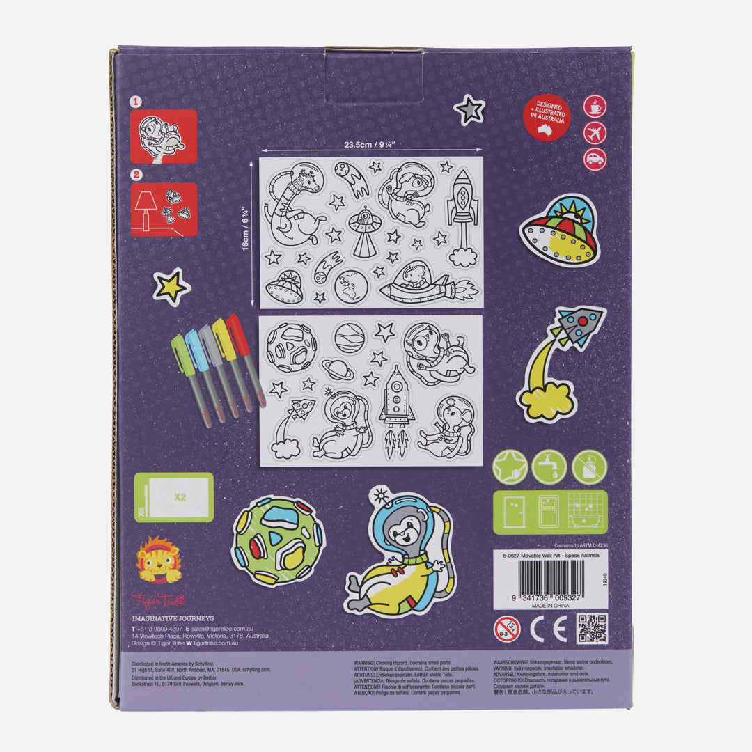 Movable Wall Art- Space Animals