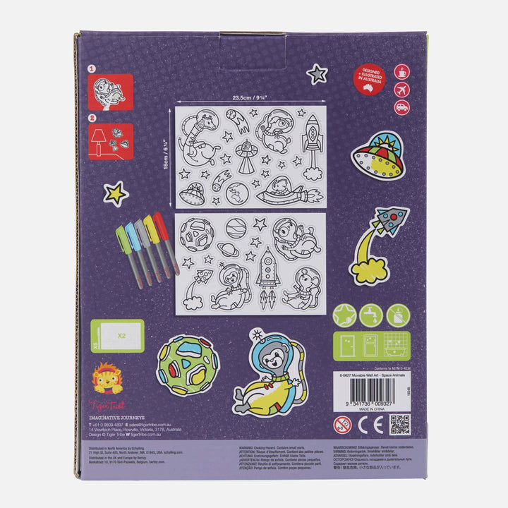 Movable Wall Art- Space Animals