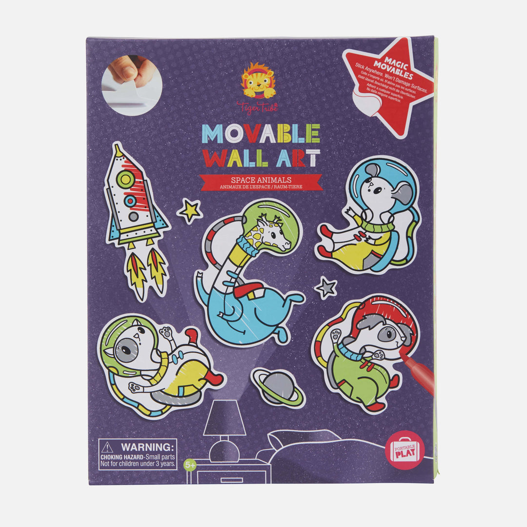Movable Wall Art- Space Animals