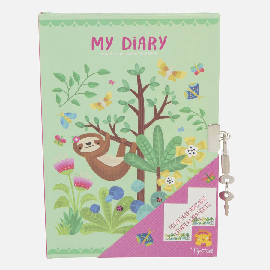 Lockable Diary - Tropical Sloth