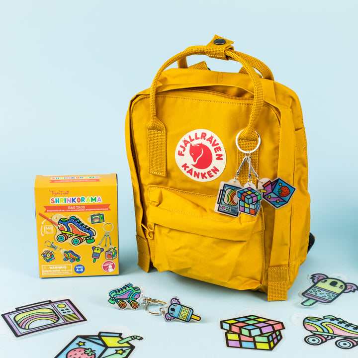 fjällräven kanken mini warm yellow random blocked Shrinkorama - Bag Tags