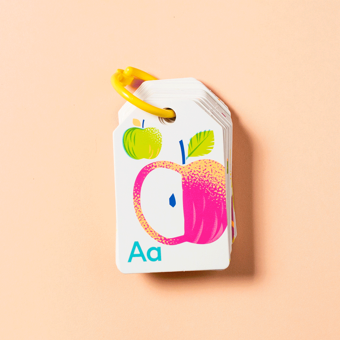 Alphabet Flash Cards - Neon