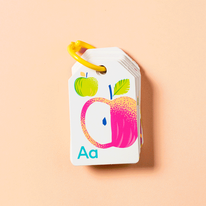Alphabet Flash Cards - Neon