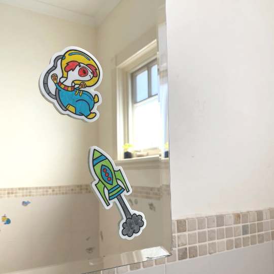 Movable Wall Art- Space Animals